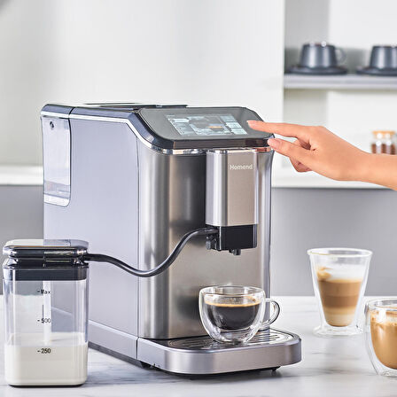 Homend coffeebreak 5008H Kahve Öğütücülü, Dokunmatik Ekranlı Full Otomatik Espresso Makinesi