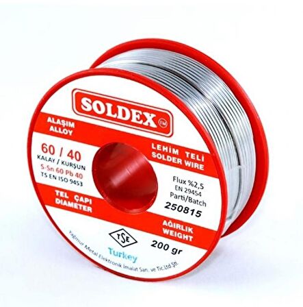 Soldex 1.00 mm 200 gr Lehim Teli 60/40