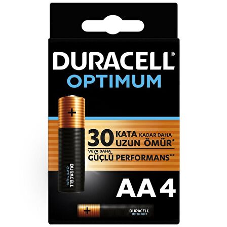 Duracell Optımum Mx1500 1.5 Volt Alkalin Aa Kalem Pil 4lü Paket -74297