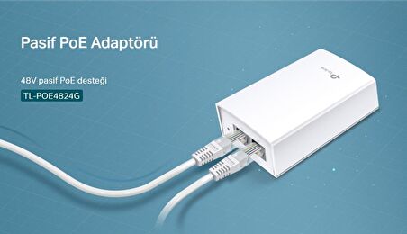 TP-LINK TL-POE4824G 48V PASİF POE ADAPTÖR INJECTOR