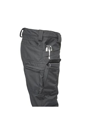 Kargo Pantolonu Softshell Polarlı (SİYAH)