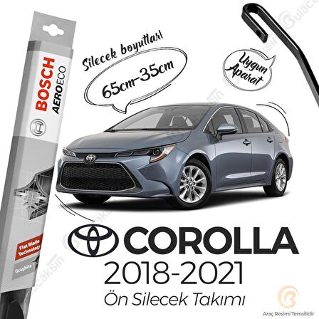 Toyota Corolla Muz Silecek Takımı (2018-2021) Bosch Aeroeco