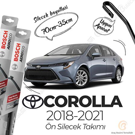 Toyota Corolla Muz Silecek Takımı (2018-2021) Bosch Aeroeco