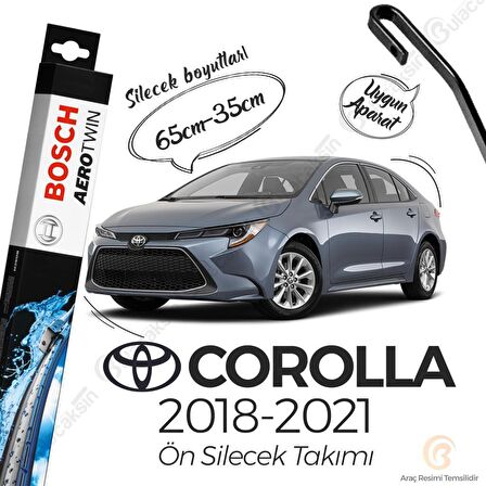 Toyota Corolla Muz Silecek Takımı (2018-2021) Bosch Aerotwin