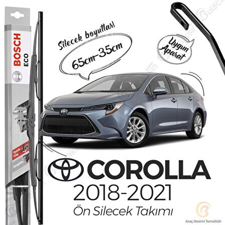 Bosch ECO Toyota Corolla 2018 - 2021 Ön Silecek Takımı