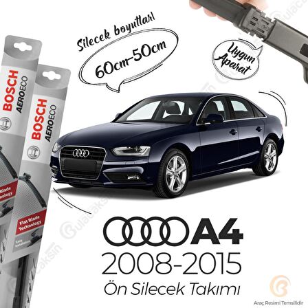 Audi A4 Muz Silecek Takımı (2008-2017) Bosch Aeroeco