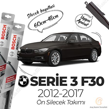 Bmw 3 F30 Muz Silecek Takımı (2012-2017) Bosch Aeroeco