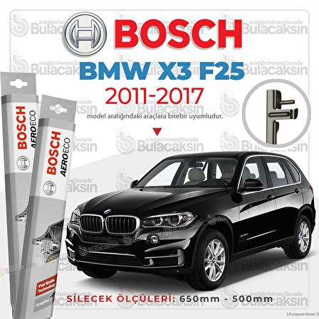 Bmw X3 F25 Muz Silecek Takımı (2011-2017) Bosch Aeroeco