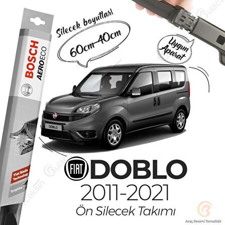 Fiat Doblo Muz Silecek Takımı (2011-2021) Bosch Aeroeco