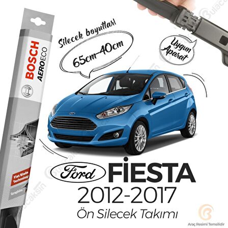 Ford Fiesta Muz Silecek Takımı (2012-2017) Bosch Aeroeco