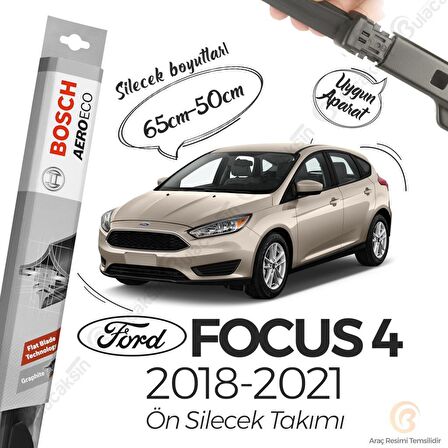 Ford Focus Muz Silecek Takımı (2018-2021) Bosch Aeroeco