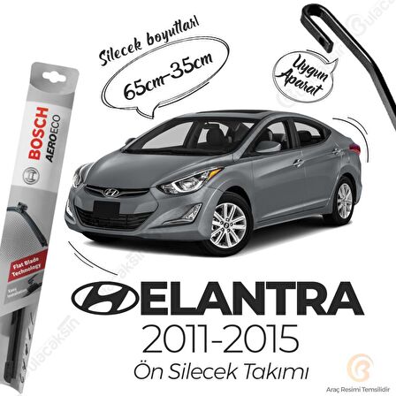 Hyundai Elantra Muz Silecek Takımı (2011-2015) Bosch Aeroeco