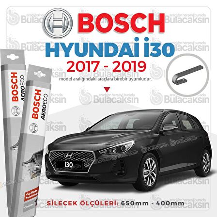 Hyundai i30 Muz Silecek Takımı (2017-2019) Bosch Aeroeco