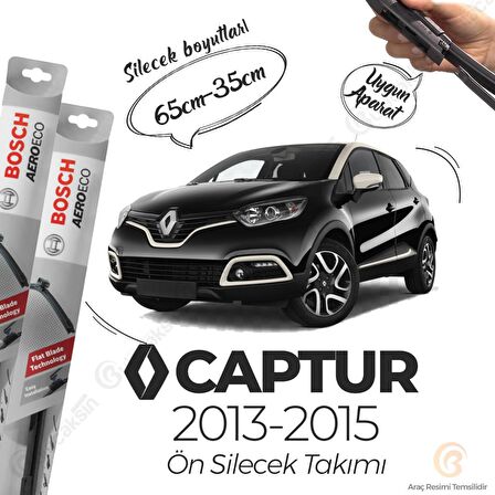 Renault Captur Muz Silecek Takımı (2013-2015) Bosch Aeroeco