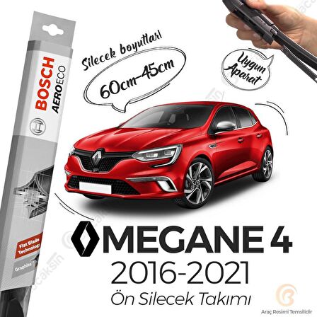 Renault Megane 4 Muz Silecek Takımı (2016-2020) Bosch Aeroeco