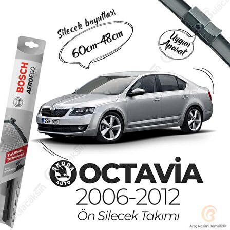 Skoda Octavia Muz Silecek Takımı (2006-2012) Bosch Aeroeco