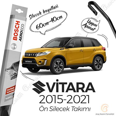 Suzuki Vitara Muz Silecek Takımı (2015-2021) Bosch Aeroeco