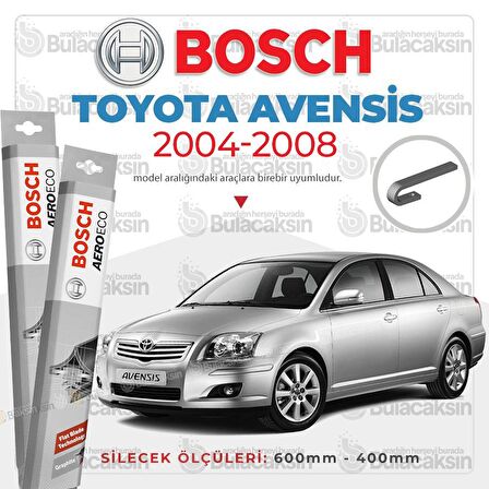 Toyota Avensis Muz Silecek Takımı (2004-2008) Bosch Aeroeco