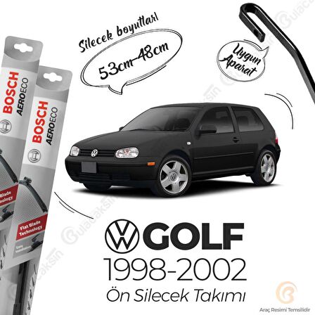 Volkswagen Golf 4 Muz Silecek Takımı (1998-2002) Bosch Aeroeco