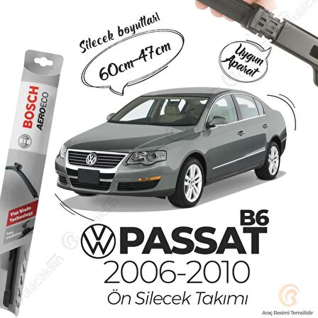 Volkswagen Passat B6 Muz Silecek Takımı (2006-2010) Bosch Aeroeco