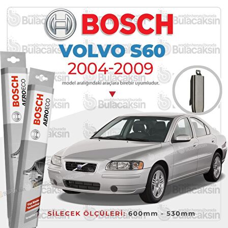 Volvo S60 Muz Silecek Takımı (2004-2009) Bosch Aeroeco