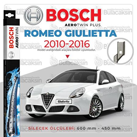Alfa Romeo Giulietta Muz Silecek Takımı (2010-2016) Bosch Aerotwin