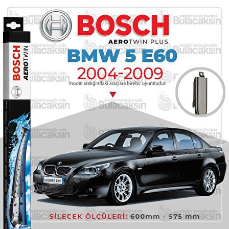 BMW 5 E60 Muz Silecek Takımı (2004-2009) Bosch Aerotwin