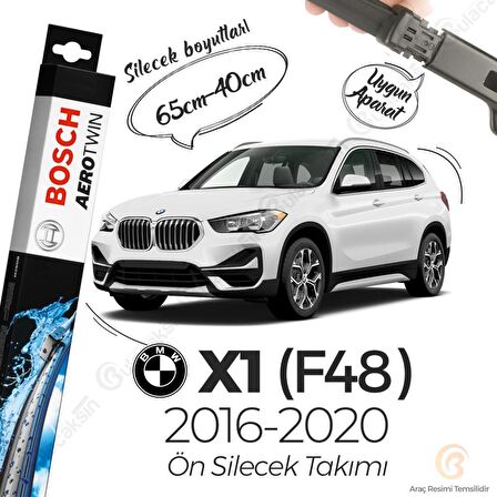 Bmw X1 F48 Muz Silecek Takımı (2016-2020) Bosch Aerotwin