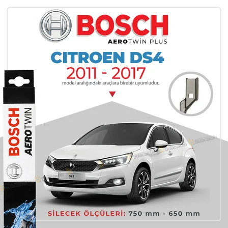 Citroen DS4 Muz Silecek Takımı (2011-2017) Bosch Aerotwin