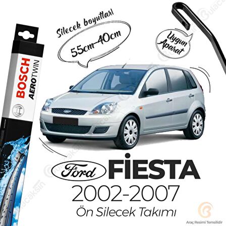 Ford Fiesta Muz Silecek Takımı (2002-2007) Bosch Aerotwin