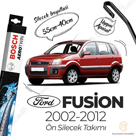 Ford Fusion Muz Silecek Takımı (2003-2012) Bosch Aerotwin