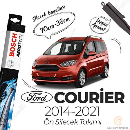 Ford Courier Muz Silecek Takımı (2014-2021) Bosch Aerotwin