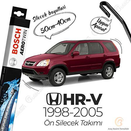 Honda HR-V Muz Silecek Takımı (1998-2005) Bosch Aerotwin