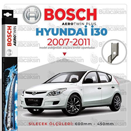 Hyundai i30 Muz Silecek Takımı (2007-2011) Bosch Aerotwin