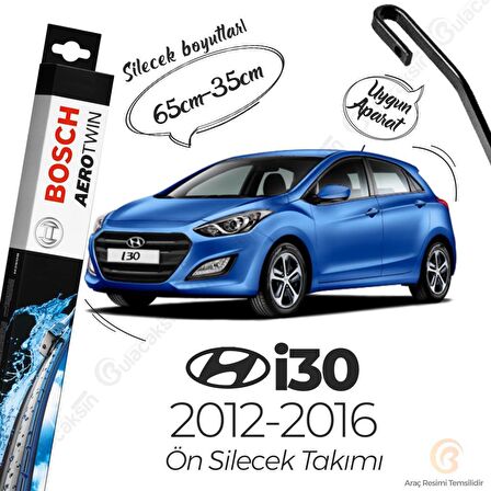 Hyundai i30 Muz Silecek Takımı (2012-2016) Bosch Aerotwin