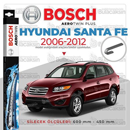 Hyundai Santa Fe Muz Silecek Takımı (2006-2012) Bosch Aerotwin