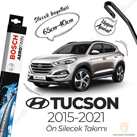 Hyundai Tucson Muz Silecek Takımı (2015-2021) Bosch Aerotwin