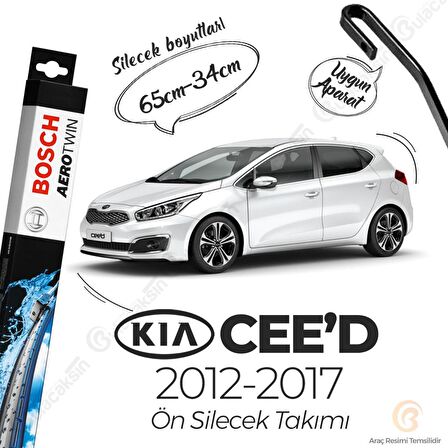 Kia Ceed Muz Silecek Takımı (2012-2017) Bosch Aerotwin