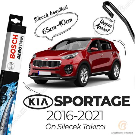 Kia Sportage Muz Silecek Takımı (2016-2021) Bosch Aerotwin