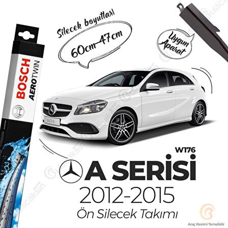 Mercedes A W176 Muz Silecek Takımı (2012-2015) Bosch Aerotwin