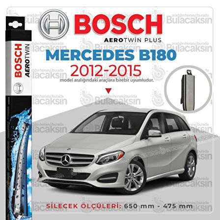 Mercedes B180 W246 Muz Silecek Takımı (2012-2015) Bosch Aerotwin