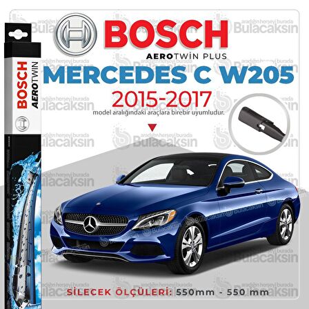 Mercedes C W205 Muz Silecek Takımı (2015-2017) Bosch Aerotwin