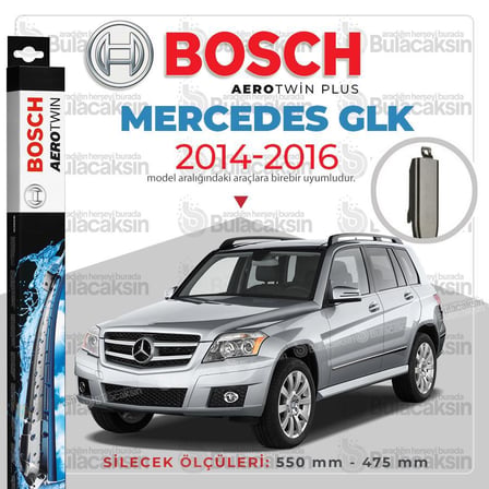 Mercedes GLK Muz Silecek Takımı (2014-2016) Bosch Aerotwin
