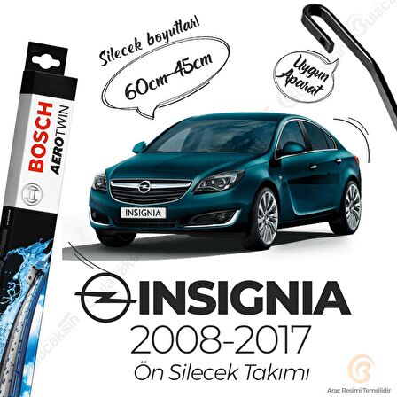 Opel insignia Muz Silecek Takımı (2008-2016) Bosch Aerotwin