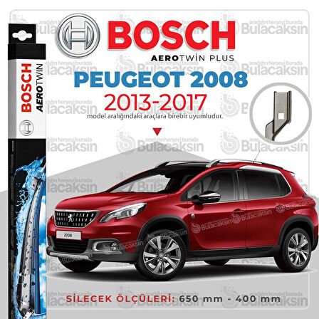 Peugeot 2008 Muz Silecek Takımı (2013-2017) Bosch Aerotwin