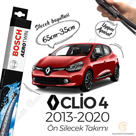 Renault Clio 4 Muz Silecek Takımı (2012-2020) Bosch Aerotwin