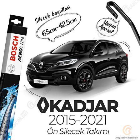 Renault Kadjar Muz Silecek Takımı (2015-2018) Bosch Aerotwin