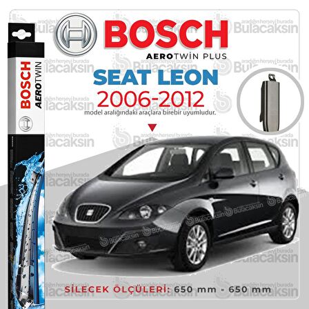 Seat Leon Muz Silecek Takımı (2006-2012) Bosch Aerotwin