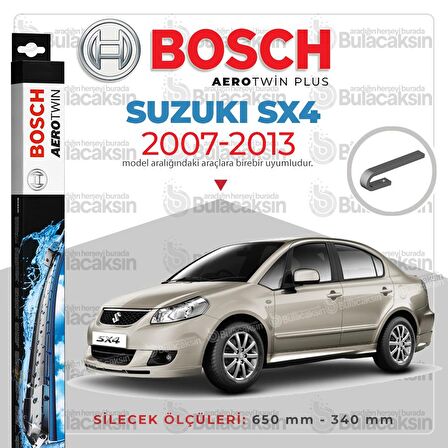 Suzuki Sx4 Muz Silecek Takımı (2007-2013) Bosch Aerotwin