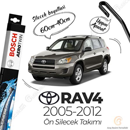 Toyota Rav4 Muz Silecek Takımı (2005-2012) Bosch Aerotwin